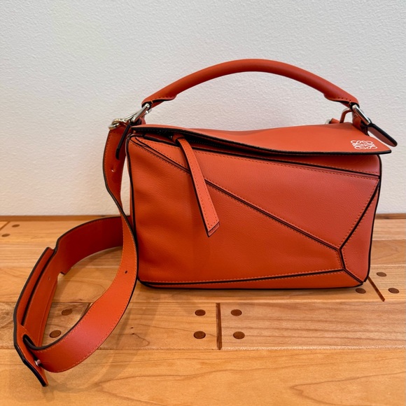Loewe Medium Puzzle Bag Orange - Picture 1 of 16